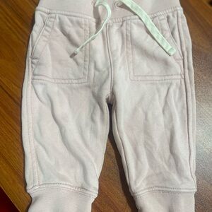 GAP Pink Sweatpants with Elastic Cuffs and Adjustable Waistband